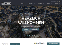 Tablet Screenshot of hotel-elite.ch